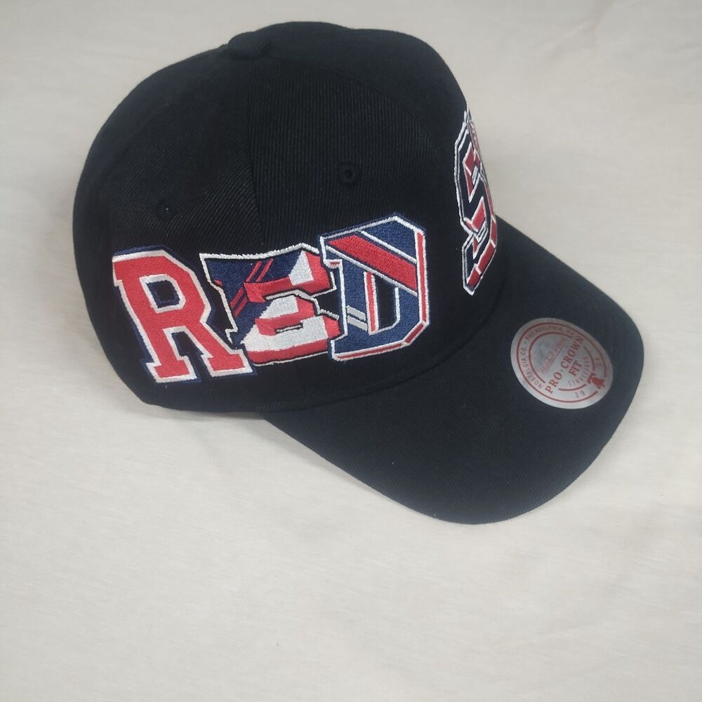 Mitchell And Ness Boston Red Sox Hyper Type Pro Crown Snapback Hat New With Tags